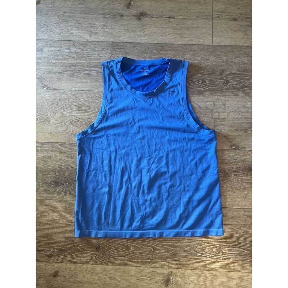 Fabletics Mens Blue Sleeveless Athletic tank Top Size XL